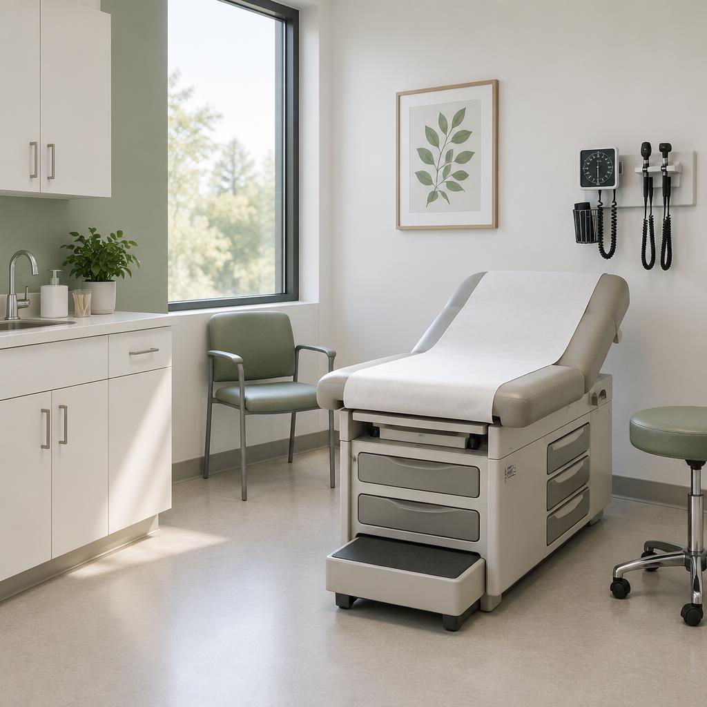 Medical practice exam room